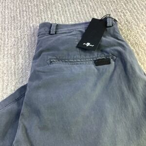 7 For All Mankind Mens Adrien Chino Pants Twilight Blue Regular Slim Fit 32 x 29